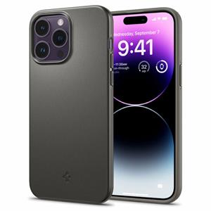 Spigen Thin Fit iPhone 14 Pro Hybrid Case - Pistoolmetaal