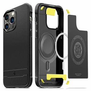 Spigen Rugged Armor Mag iPhone 14 Pro Max TPU Hoesje - Zwart
