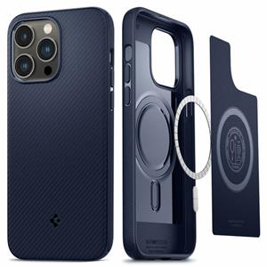 Spigen Mag Armor iPhone 14 Pro Max Hybrid Hoesje - Marineblauw