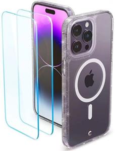 Spigen Cyrill Shine Mag Glitter iPhone 14 Pro Hybrid Case - Doorzichtig