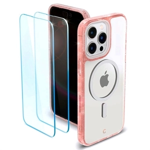 Spigen Cyrill Shine Mag Glitter iPhone 14 Pro Hybrid Case - Rosa