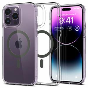 Spigen Ultra Hybrid Mag iPhone 14 Pro Case - Grafiet / Doorzichtig