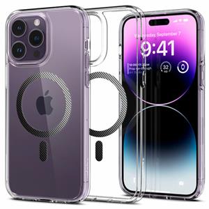 Spigen Ultra Hybrid Mag iPhone 14 Pro Case - Carbon Fiber / Doorzichtig