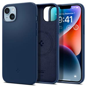 Spigen Silicone Fit Mag iPhone 14 Hoesje - Marineblauw