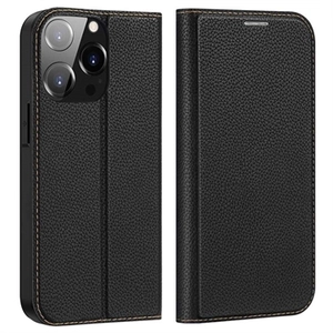 Dux Ducis Skin X2 iPhone 14 Pro Max Flip Hoesje - Zwart