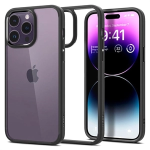 Spigen Ultra Hybrid iPhone 14 Pro Hoesje - Mat zwart