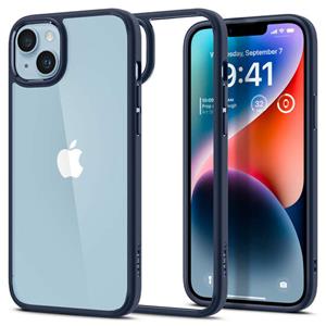 Spigen Ultra Hybrid iPhone 14 Hoesje - Navy Blauw