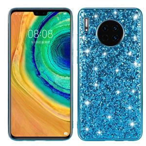 Voor Huawei Mate 30 Glittery Powder Shockproof TPU Case(Blue)