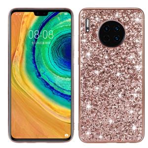 Voor Huawei Mate 30 Glittery Powder Shockproof TPU Case (Rose Rold)