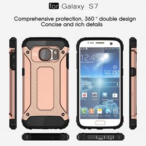 Voor Samsung Galaxy S7 / G930 hard Armor TPU + PC combinatie hoesje (Rose Goud)