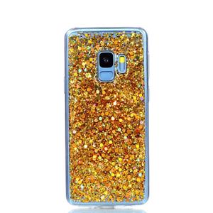 Huismerk Voor Galaxy S9 Glitter poeder zachte TPU beschermende Case(Gold)
