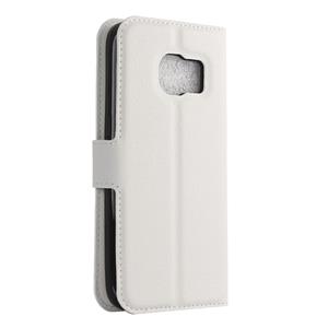Voor Samsung Galaxy S7 / G930 Litchi structuur horizontaal flip lederen hoesje met houder & opbergruimte voor pinpassen & portemonneewit