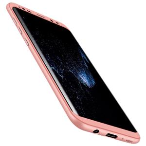 GKK Samsung Galaxy S8 volledig bedekkend Kunststof  back cover Hoesje (roze goudkleurig)