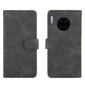 huismerk Voor Huawei Mate 30 Pro Solid Color Skin Voel magnetische gesp horizontale flip kuittextuur PU lederen kast met Holder & Card Slots & Wallet(Zwart)