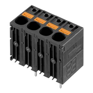 Weidmüller 2491640000 Klemschroefblok 6 mm² Aantal polen 4 Zwart 80 stuk(s)