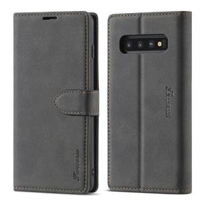 huismerk Voor Motorola Moto Edge Carbon Fiber Texture Magnetic Horizontal Flip TPU + PC + PU Leather Case met Rope & Card Slot(Bruin)