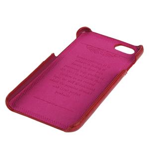 Huismerk iPhone 6 & 6S Luxe retro stijl PU Leren back cover Hoesje met opbergruimte voor pinpassen (rood)