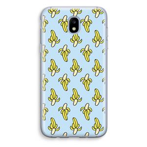 CaseCompany Bananas: Samsung Galaxy J5 (2017) Transparant Hoesje