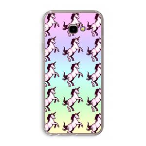 Musketon Unicorn: Samsung Galaxy J4 Plus Transparant Hoesje