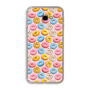 Pink donuts: Samsung Galaxy J4 Plus Transparant Hoesje