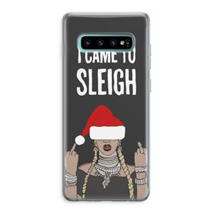 CaseCompany Came To Sleigh: Samsung Galaxy S10 Plus Transparant Hoesje