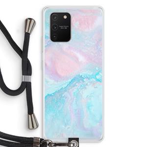 CaseCompany Fantasie pastel: Samsung Galaxy S10 Lite Transparant Hoesje met koord