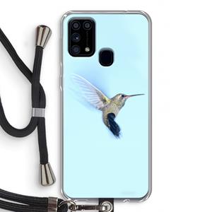 CaseCompany Kolibri: Samsung Galaxy M31 Transparant Hoesje met koord