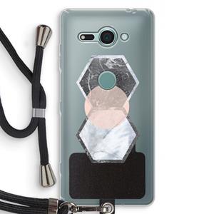 CaseCompany Creatieve toets: Sony Xperia XZ2 Compact Transparant Hoesje met koord