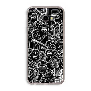 CaseCompany Vexx Black City : Samsung Galaxy J4 Plus Transparant Hoesje