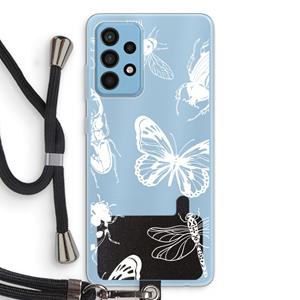 CaseCompany Tiny Bugs: Samsung Galaxy A52 Transparant Hoesje met koord