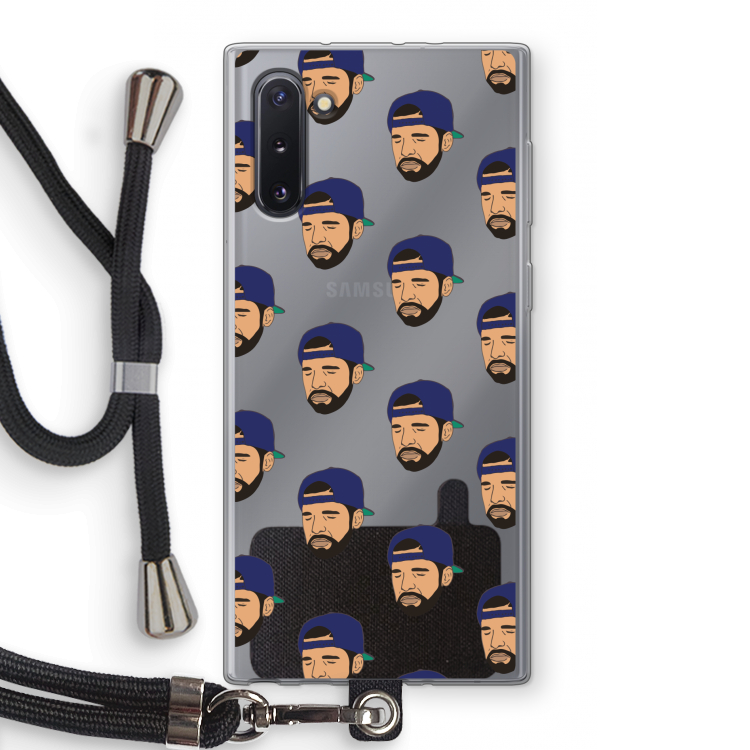 Drake Away: Samsung Galaxy Note 10 Transparant Hoesje met koord