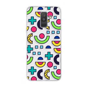 CaseCompany 8-bit N°6: Samsung Galaxy A6 Plus (2018) Transparant Hoesje