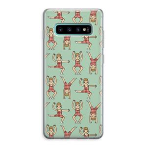 CaseCompany Gymboys: Samsung Galaxy S10 Plus Transparant Hoesje