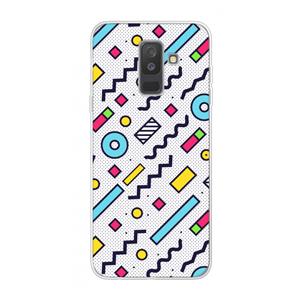 CaseCompany 8-bit N°8: Samsung Galaxy A6 Plus (2018) Transparant Hoesje