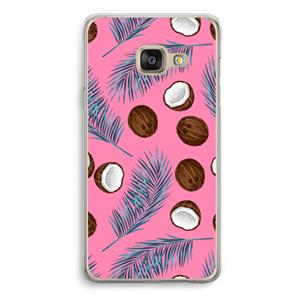 CaseCompany Kokosnoot roze: Samsung A3 (2017) Transparant Hoesje