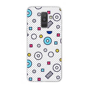 CaseCompany 8-bit N°9: Samsung Galaxy A6 Plus (2018) Transparant Hoesje