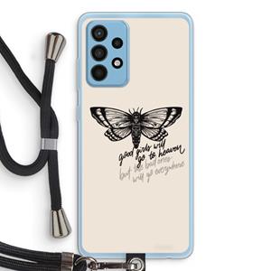 CaseCompany Good or bad: Samsung Galaxy A52 Transparant Hoesje met koord