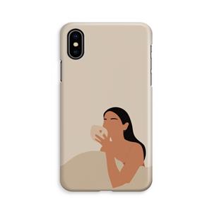 CaseCompany Fresh coffee: iPhone X Volledig Geprint Hoesje