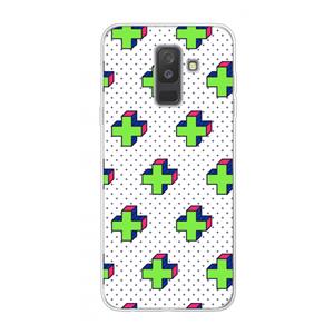 CaseCompany 8-bit N°10: Samsung Galaxy A6 Plus (2018) Transparant Hoesje