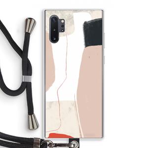 CaseCompany Lava: Samsung Galaxy Note 10 Plus Transparant Hoesje met koord