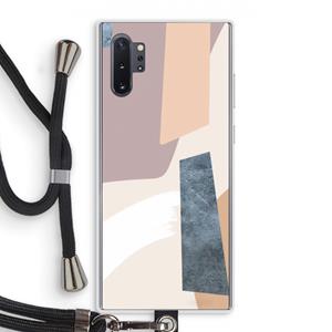 CaseCompany Luca: Samsung Galaxy Note 10 Plus Transparant Hoesje met koord
