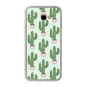 CaseCompany Cactus Lover: Samsung Galaxy J4 Plus Transparant Hoesje