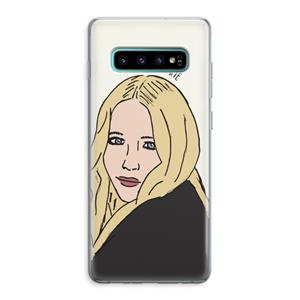 CaseCompany Mary Kate: Samsung Galaxy S10 Plus Transparant Hoesje