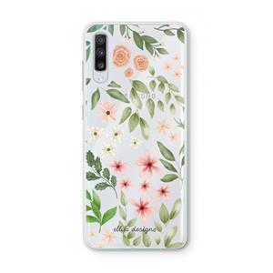 CaseCompany Botanical sweet flower heaven: Samsung Galaxy A70 Transparant Hoesje