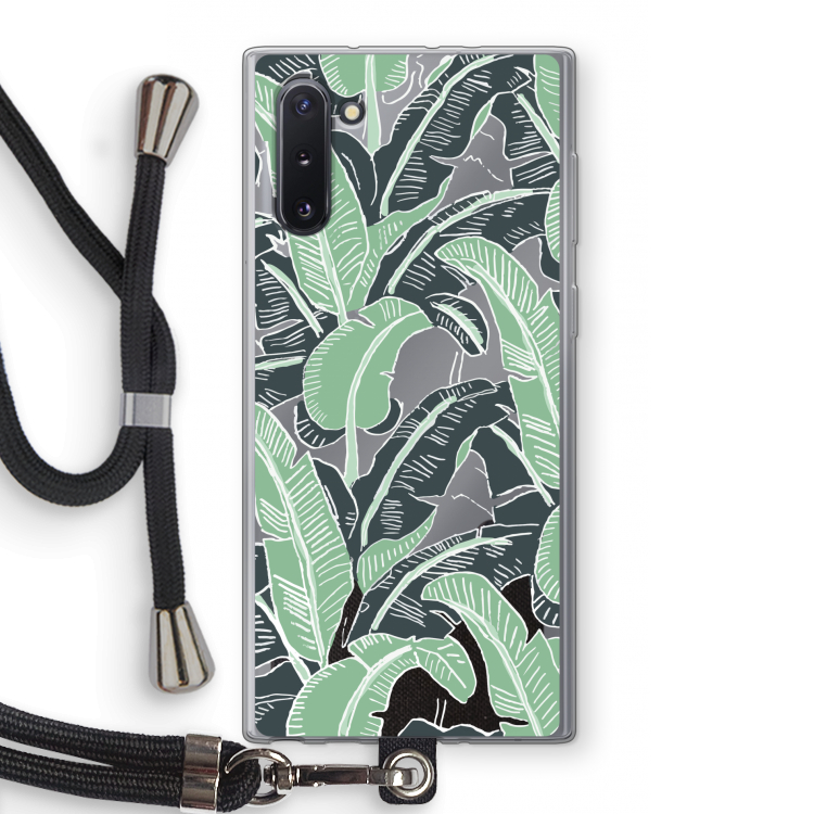 CaseCompany This Sh*t Is Bananas: Samsung Galaxy Note 10 Transparant Hoesje met koord
