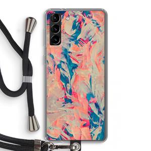 CaseCompany Alone: Samsung Galaxy S21 Plus Transparant Hoesje met koord