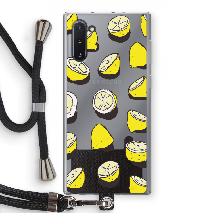 CaseCompany When Life Gives You Lemons...: Samsung Galaxy Note 10 Transparant Hoesje met koord
