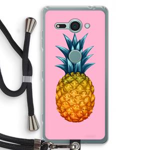 CaseCompany Grote ananas: Sony Xperia XZ2 Compact Transparant Hoesje met koord