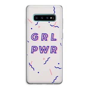 CaseCompany GRL PWR: Samsung Galaxy S10 Plus Transparant Hoesje