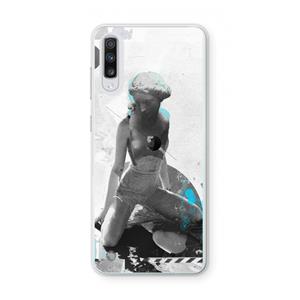 CaseCompany I will not feel a thing: Samsung Galaxy A70 Transparant Hoesje